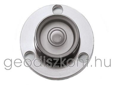 Bulls-eye vial in aluminium frame 30x11mm