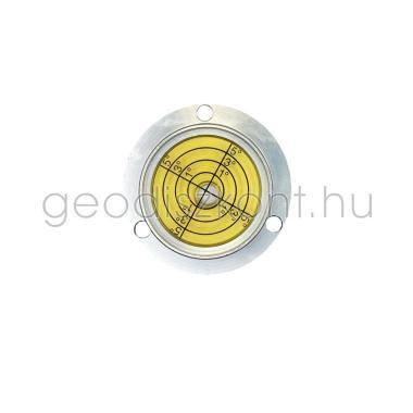 Bulls-eye vial in aluminium frame 40x11mm