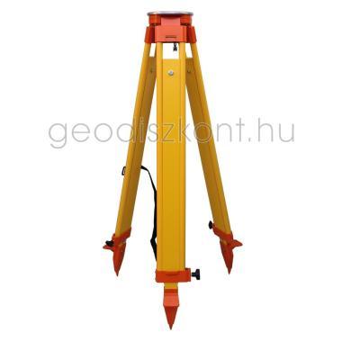 Heavy wooden tripod, wing nut clamp