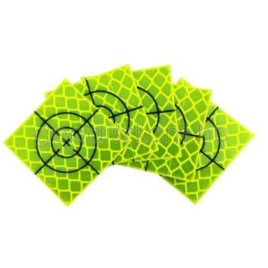 Fluorescent reflective target sheets