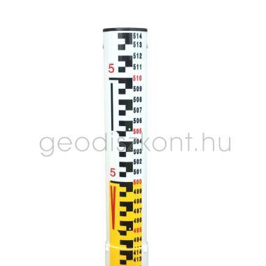 fiberglass levelling staff, 5m, 0,5 cm